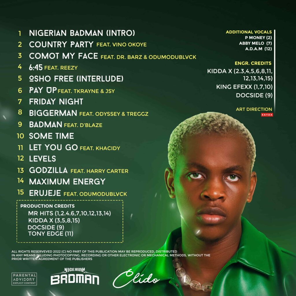 Clido, Hip Hop Artiste Going Green And Debut Album, Nigerian Badman - All You Need To Know [See More]
