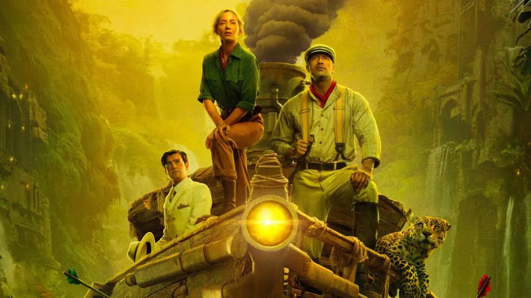 Dwayne Johnson is Frank and Emily Blunt is Lily in Disney’s JUNGLE CRUISE.
