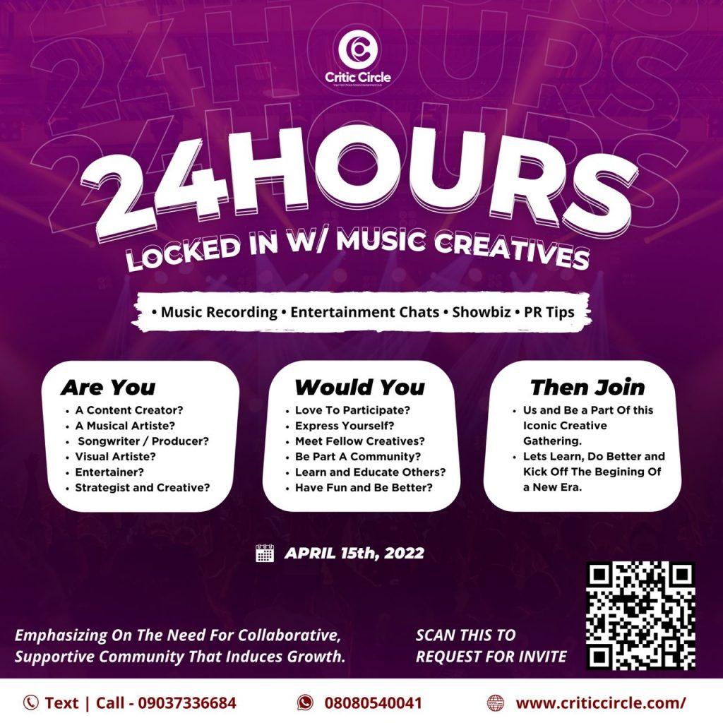 24Hours Locked-In With Music And Creatives In Benin City – All You Need To Know &Raquo; Critic Circle