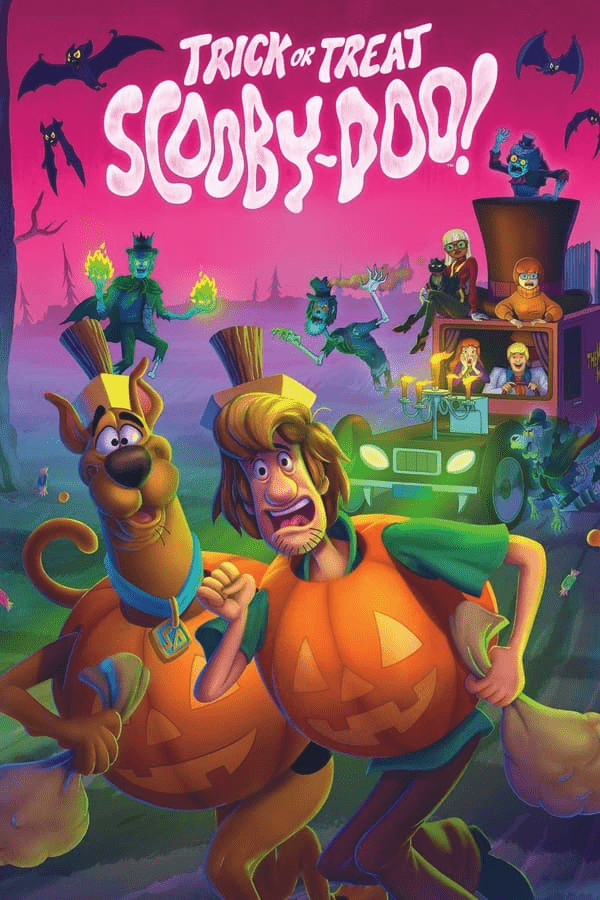 In the movie, Trick or Treat Scooby-Doo - Scooby and the gang spring into action when menacing doppelgänger ghosts threaten Halloween.