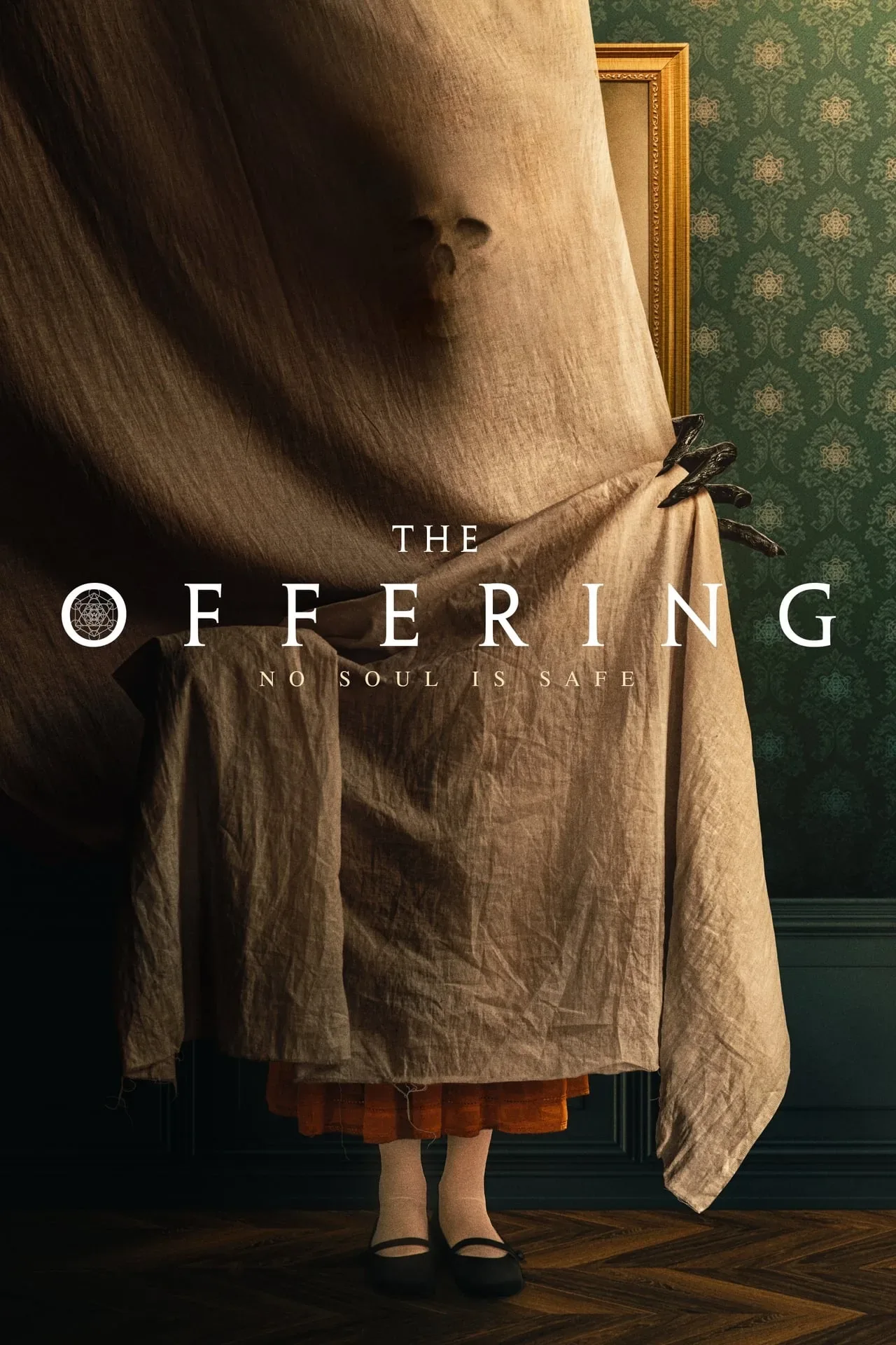 In the movie, The Offering - The son of a Hasidic funeral director returns home with his pregnant wife in hopes of reconciling with his father. Little do they know that an ancient evil lurking inside a mysterious corpse has sinister plans for their unborn child.