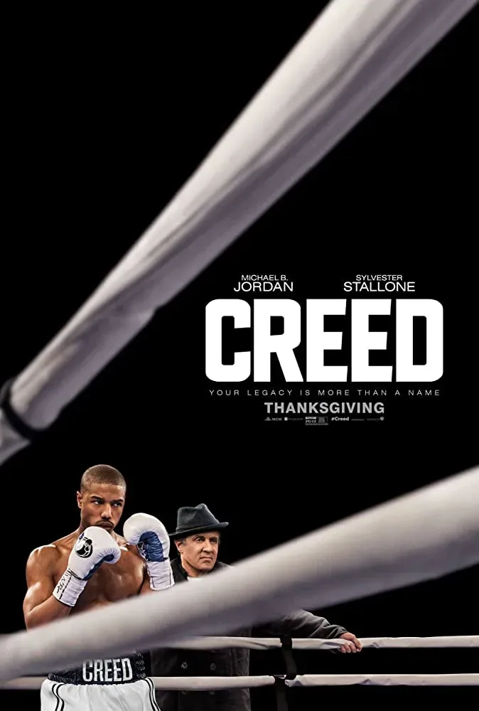 In the movie, Creed - Adonis Johnson, the son of heavyweight champion Apollo Creed, embraces his legacy as a boxer and seeks mentorship from Rocky Balboa, his father's old friend and rival.