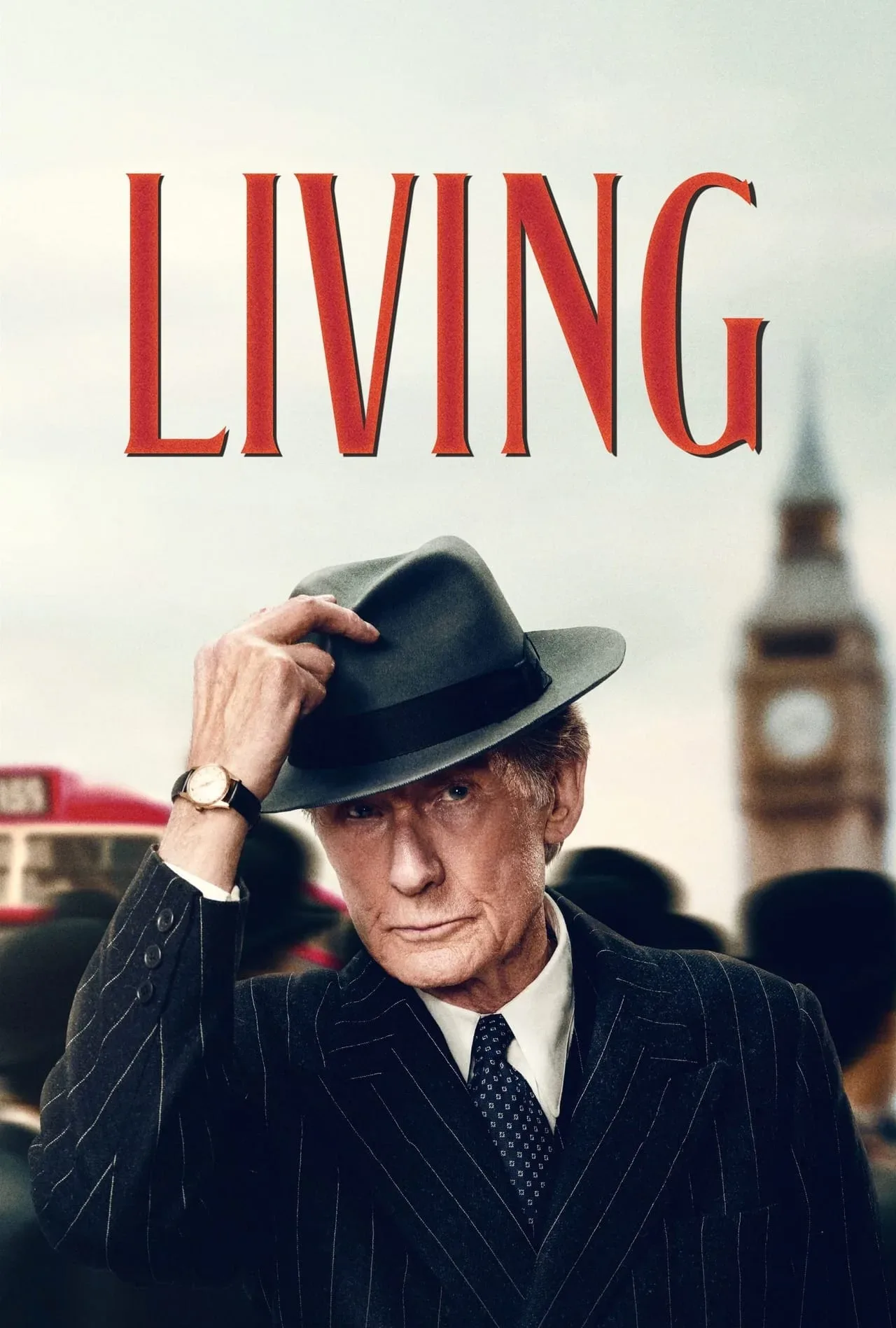 In the movie, Living (2022) - Overwhelmed at work and lonely at home, a civil servant's life takes a heartbreaking turn when a medical diagnosis tells him his time is short.