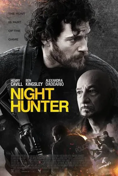 In the movie, Night Hunter (2018) - A police lieutenant, his entire force, and a vigilante become caught up in a dangerous scheme involving a recently arrested and troubled man who is linked to years of female abductions.