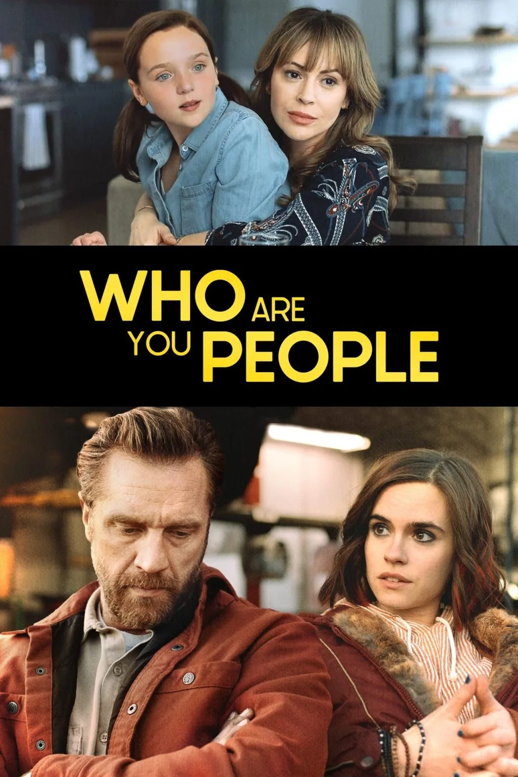 In the movie Who Are You People - After trying and failing to seduce her teacher, 16-year-old Alex runs away from her boarding school. Trying to seek out the biological father her mother has always kept hidden from her.