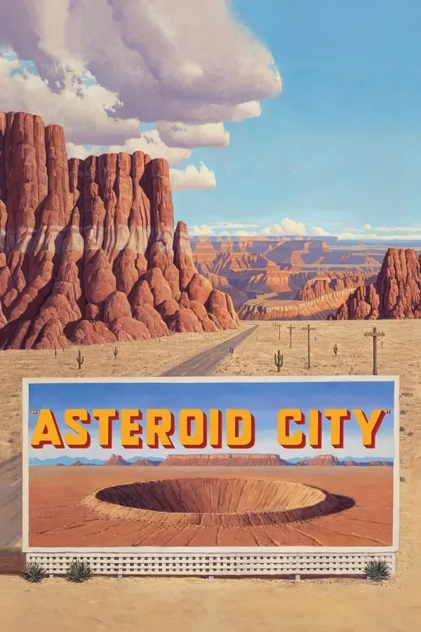 In the movie, Asteroid City - In an American desert town circa 1955, the itinerary of a Junior Stargazer/Space Cadet convention is spectacularly disrupted by world-changing events.