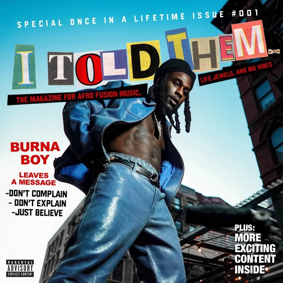 Here is a peep to the new album from Burna Boy