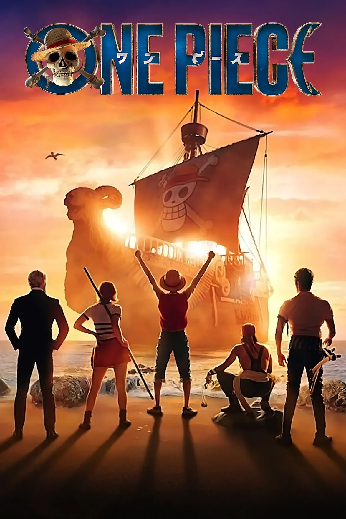 In the series, One Piece Season 1 - Monkey D. Luffy and his pirate crew explore a fantastical world of endless oceans and exotic islands in search of the world's ultimate treasure to become the next Pirate King.