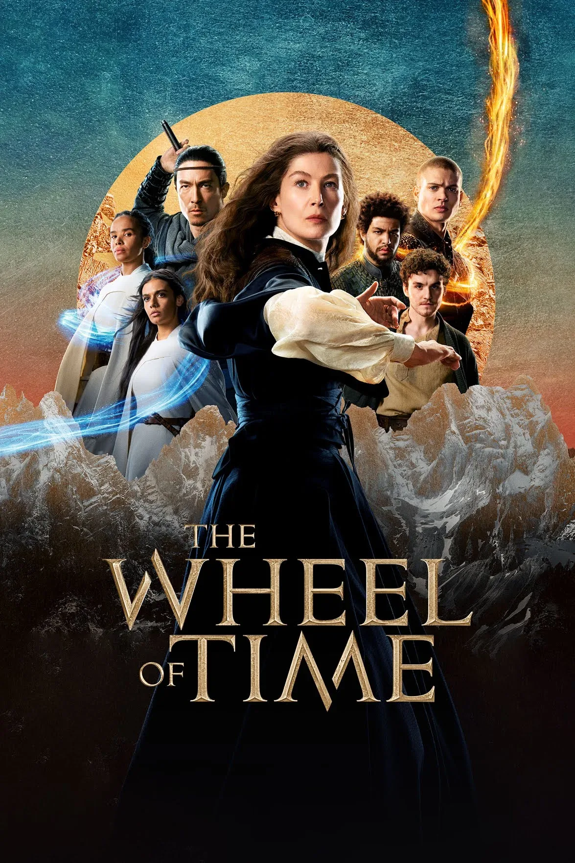 In the series, The Wheel of Time Season 2 - Moiraine, a member of a magical organization, takes five young people on a journey, believing that one of them might be the reincarnation of the Dragon, a powerful individual prophesied to save the world or destroy it.