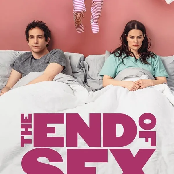 In the movie, The End of Sex - A young couple, feeling the pressures of parenting and adulthood, sends their kids to camp for the first time and embark on a series of sexual adventures to reinvigorate their relationship.