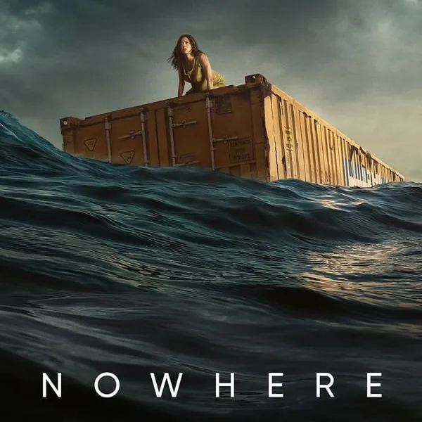 In the movie, No Where (Spanish Movie) - Fleeing a totalitarian country, pregnant Mia must fight for her life when a violent storm knocks the container in which she has been hiding overboard. Trapped, Mia gives birth and is forced to survive to save her baby.