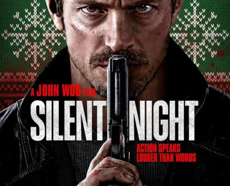 In the movie, Silent Night - On Christmas Eve, a man witnesses the death of his young son when the boy gets caught in crossfire between warring gangs. Recovering from a wound that cost him his voice, he soon embarks on a bloody and grueling quest to punish those responsible.