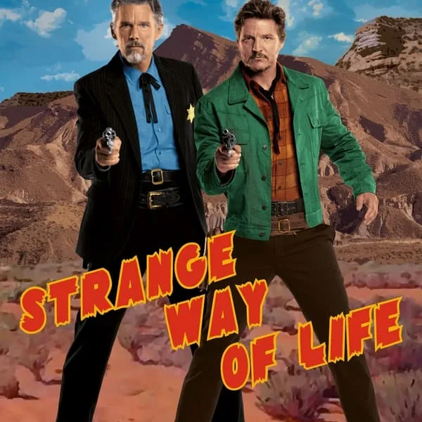 In the movie, Strange Way of Life - After twenty-five years, Silva rides a horse across the desert to visit his friend Sheriff Jake; they celebrate the meeting, but the next morning Jake tells him that reason for his trip is not to go down the memory lane of their friendship.