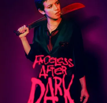 a woman holding a knife