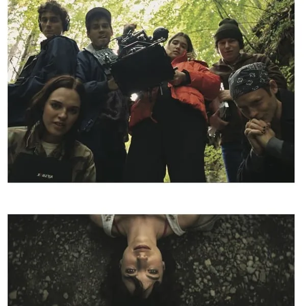 In the movie, My First Film - A young filmmaker, Vita, revisits her first chaotic attempt at filmmaking 15 years prior.