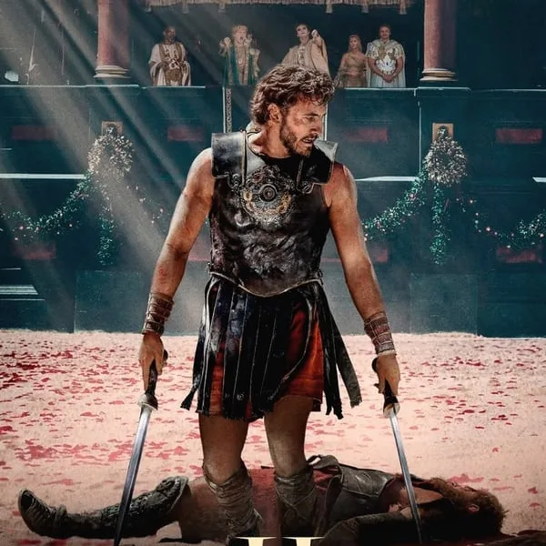 In the movie, Gladiator II - Years after witnessing the death of the revered hero Maximus at the hands of his uncle, Lucius is forced to enter the Colosseum after his home is conquered by the tyrannical Emperors who now lead Rome with an iron fist.